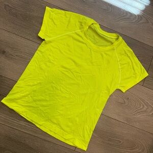 Lululemon Bright Neon Yellow Lightweight Tee